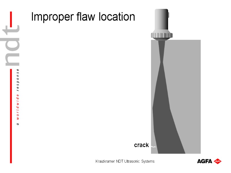 Krautkramer NDT Ultrasonic Systems crack Improper flaw location